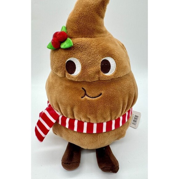 Miniso Animated Christmas Poop Plush 11” Wiggles & Sings w Tags - Picture 3 of 7